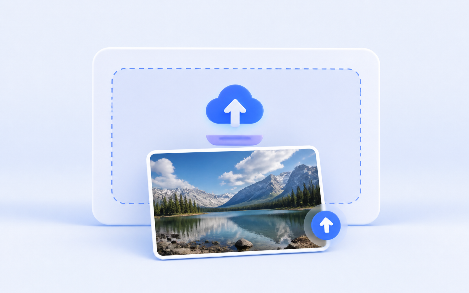Image entering the secure upload workflow
